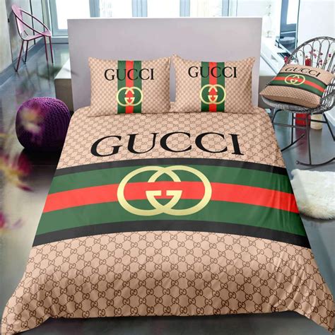 cream colored gucci bed set|buy gucci bedding online.